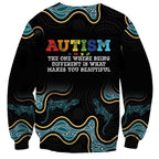 Australia Autism Awareness 4 April Aboriginal Lizard Sweatshirt