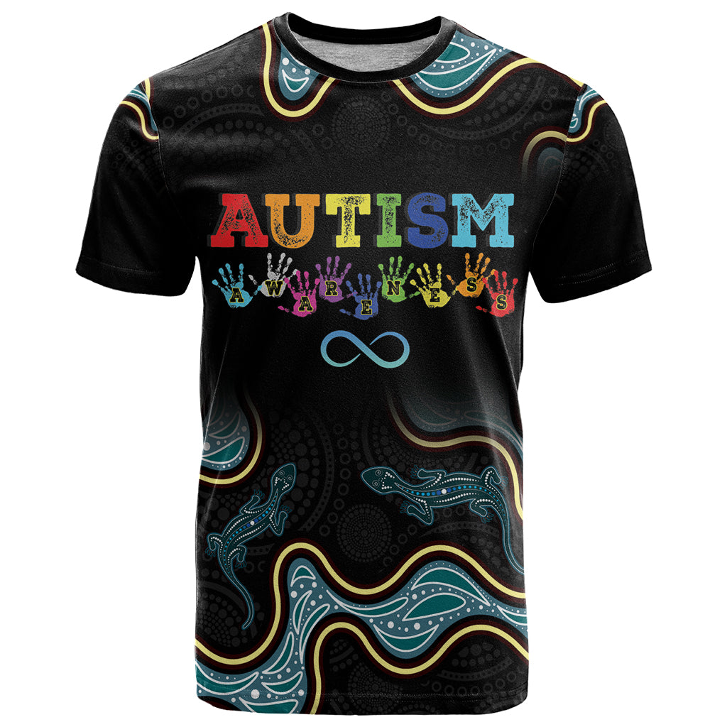 Australia Autism Awareness 4 April Aboriginal Lizard T Shirt