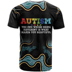 Australia Autism Awareness 4 April Aboriginal Lizard T Shirt