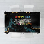 Australia Autism Awareness 4 April Aboriginal Lizard Tablecloth