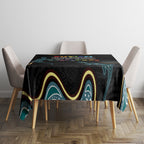 Australia Autism Awareness 4 April Aboriginal Lizard Tablecloth