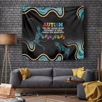 Australia Autism Awareness 4 April Aboriginal Lizard Tapestry