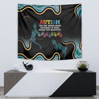 Australia Autism Awareness 4 April Aboriginal Lizard Tapestry