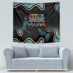 Australia Autism Awareness 4 April Aboriginal Lizard Tapestry