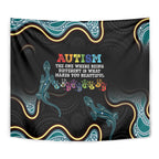 Australia Autism Awareness 4 April Aboriginal Lizard Tapestry