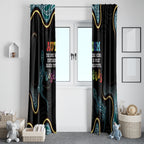 Australia Autism Awareness 4 April Aboriginal Lizard Window Curtain