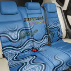 Australia Autism Awareness Back Car Seat Cover In April We Wear Blue Aboriginal Lizard