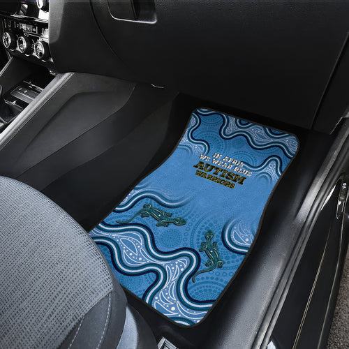 Australia Autism Awareness Car Mats In April We Wear Blue Aboriginal Lizard