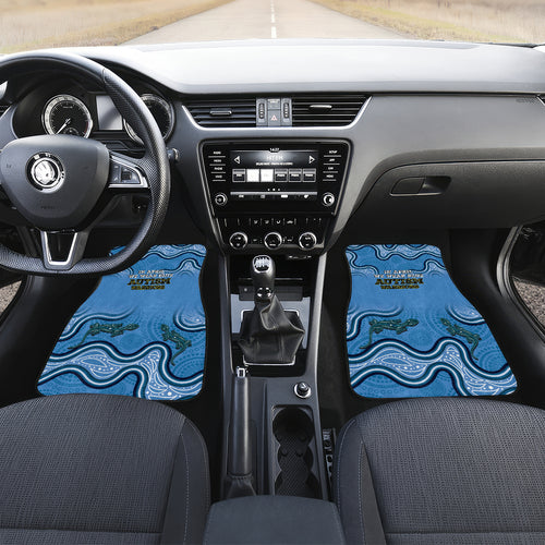 Australia Autism Awareness Car Mats In April We Wear Blue Aboriginal Lizard