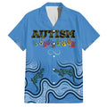 Australia Autism Awareness Hawaiian Shirt In April We Wear Blue Aboriginal Lizard