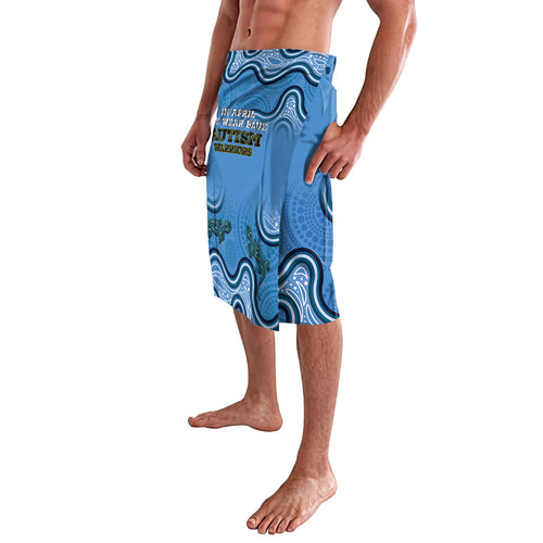 Australia Autism Awareness Lavalava In April We Wear Blue Aboriginal Lizard