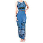 Australia Autism Awareness Tank Maxi Dress In April We Wear Blue Aboriginal Lizard