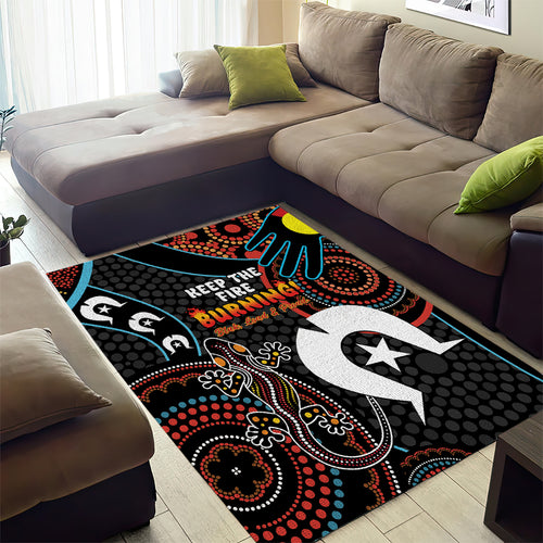 NAIDOC Week 2024 Area Rug Keep The Fire Burning Indigenous Art