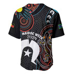 NAIDOC Week 2024 Baseball Jersey Keep The Fire Burning Indigenous Art