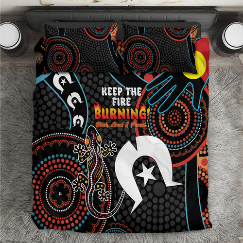 NAIDOC Week 2024 Bedding Set Keep The Fire Burning Indigenous Art