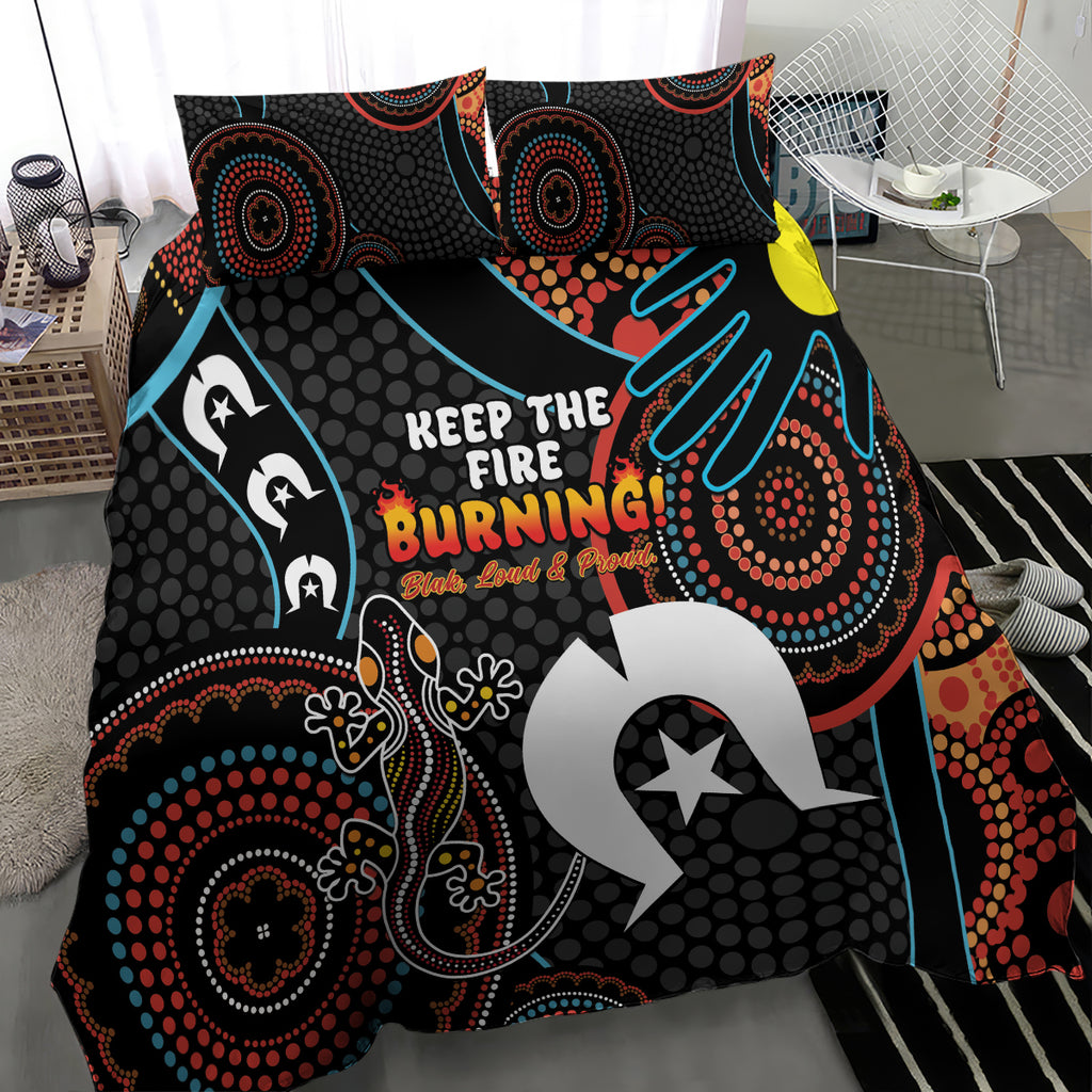 NAIDOC Week 2024 Bedding Set Keep The Fire Burning Indigenous Art