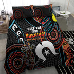 NAIDOC Week 2024 Bedding Set Keep The Fire Burning Indigenous Art