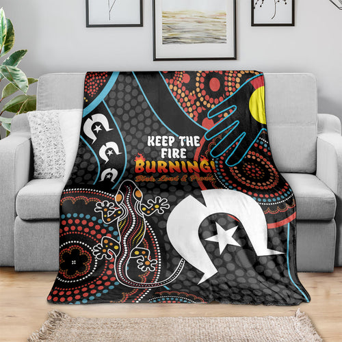 NAIDOC Week 2024 Blanket Keep The Fire Burning Indigenous Art