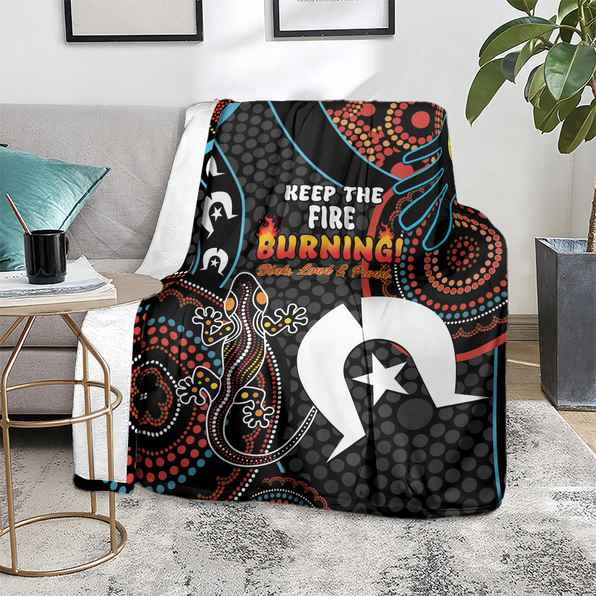 NAIDOC Week 2024 Blanket Keep The Fire Burning Indigenous Art