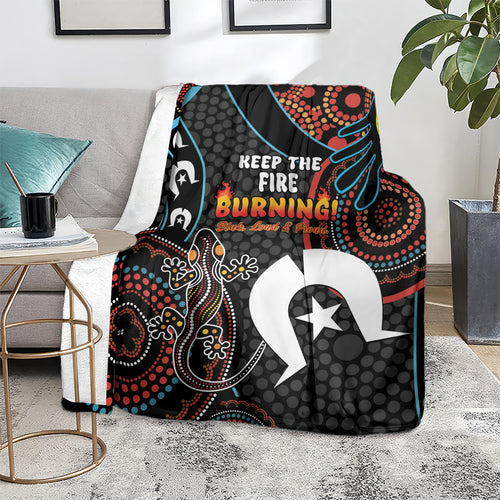 NAIDOC Week 2024 Blanket Keep The Fire Burning Indigenous Art