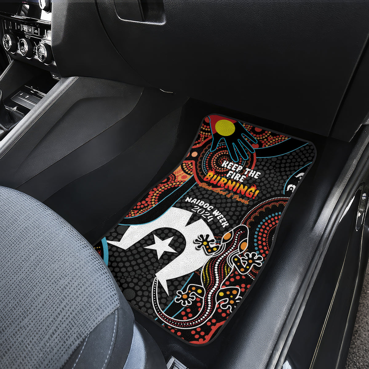NAIDOC Week 2024 Car Mats Keep The Fire Burning Indigenous Art