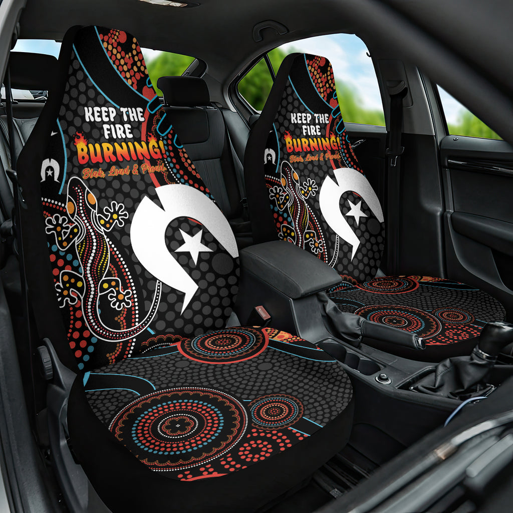 NAIDOC Week 2024 Car Seat Cover Keep The Fire Burning Indigenous Art