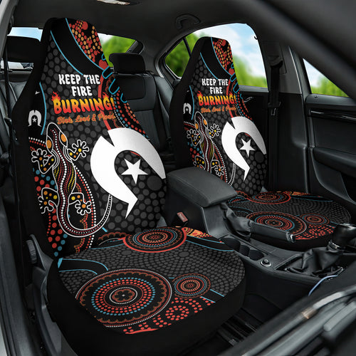 NAIDOC Week 2024 Car Seat Cover Keep The Fire Burning Indigenous Art
