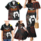 NAIDOC Week 2024 Family Matching Mermaid Dress and Hawaiian Shirt Keep The Fire Burning Indigenous Art