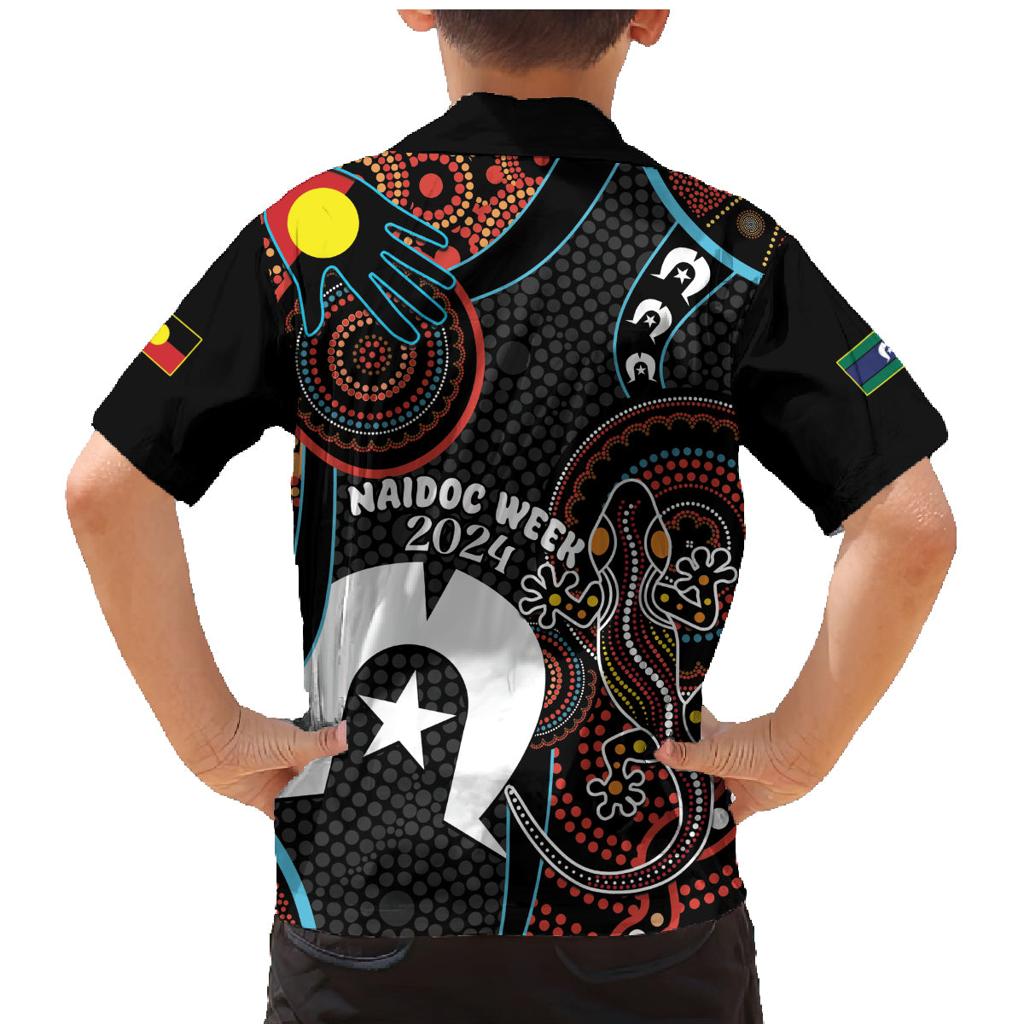 NAIDOC Week 2024 Family Matching Mermaid Dress and Hawaiian Shirt Keep The Fire Burning Indigenous Art