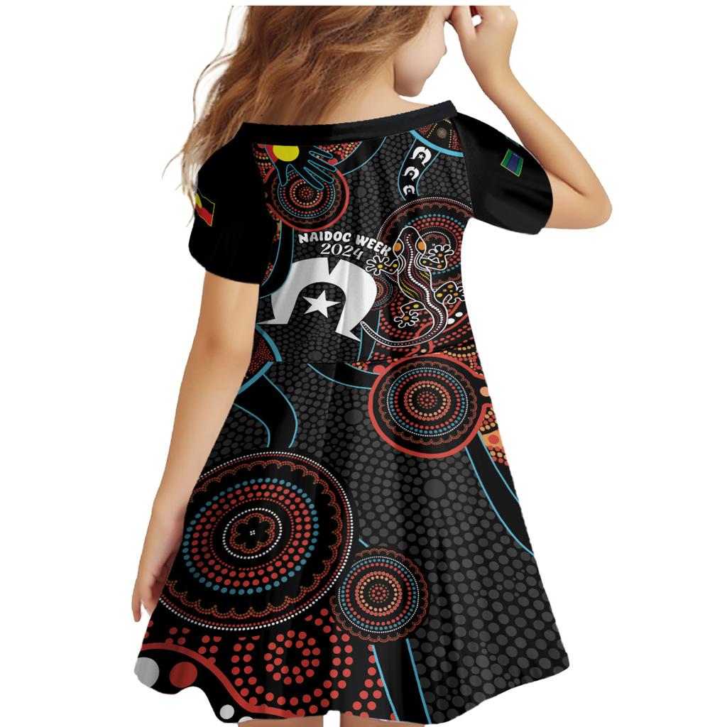 NAIDOC Week 2024 Family Matching Mermaid Dress and Hawaiian Shirt Keep The Fire Burning Indigenous Art
