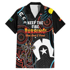 NAIDOC Week 2024 Family Matching Mermaid Dress and Hawaiian Shirt Keep The Fire Burning Indigenous Art