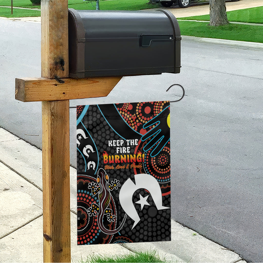 NAIDOC Week 2024 Garden Flag Keep The Fire Burning Indigenous Art