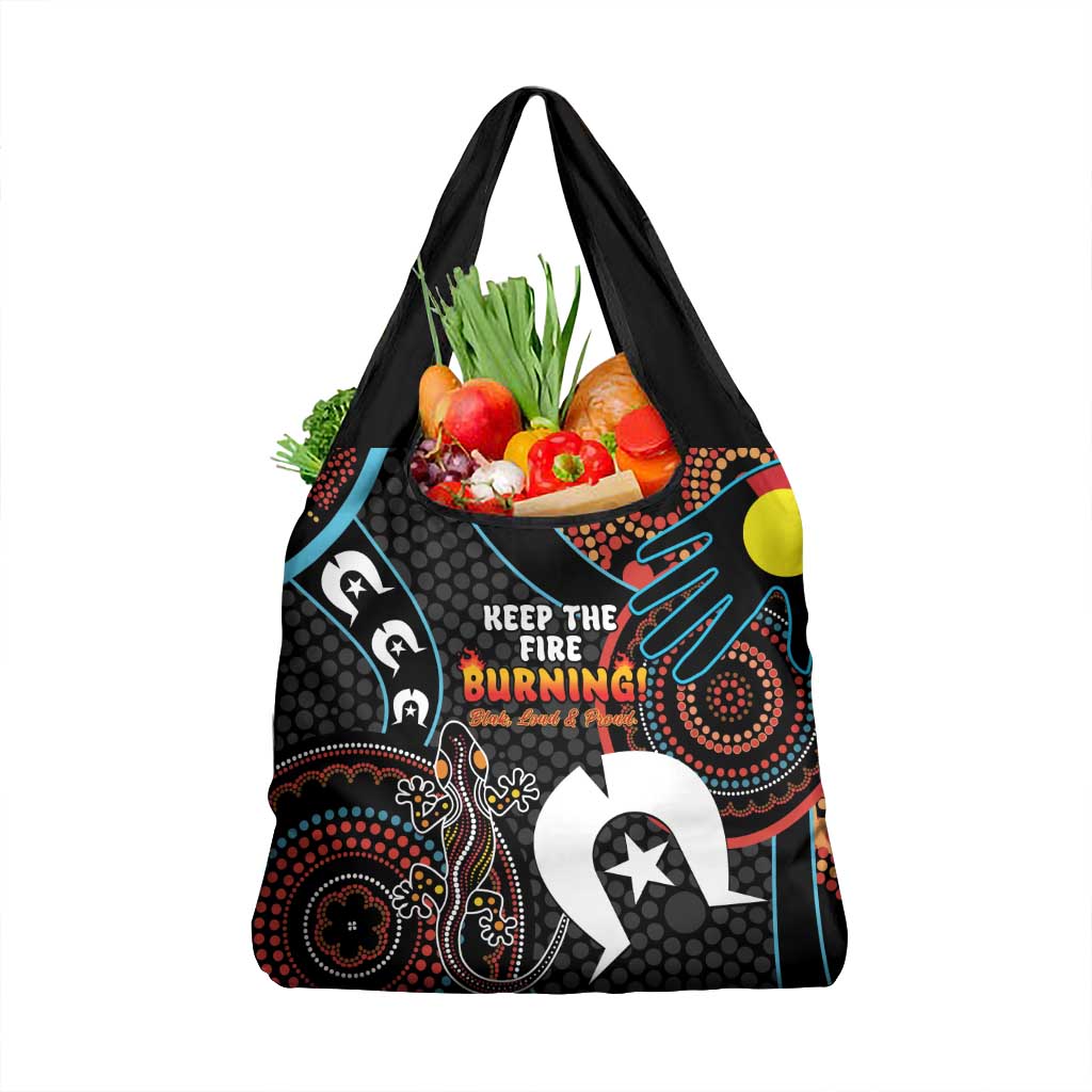 NAIDOC Week 2024 Grocery Bag Keep The Fire Burning Indigenous Art
