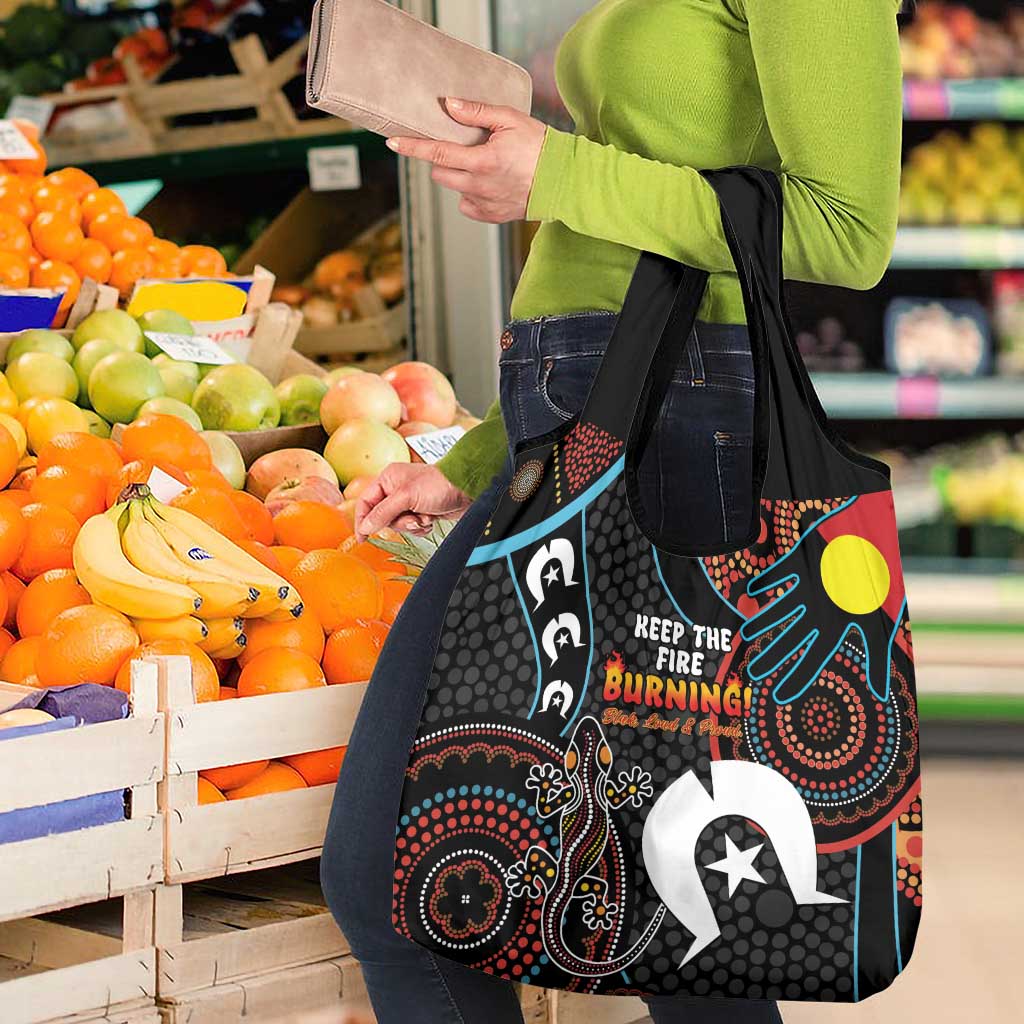 NAIDOC Week 2024 Grocery Bag Keep The Fire Burning Indigenous Art