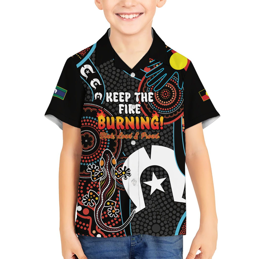 NAIDOC Week 2024 Hawaiian Shirt Keep The Fire Burning Indigenous Art
