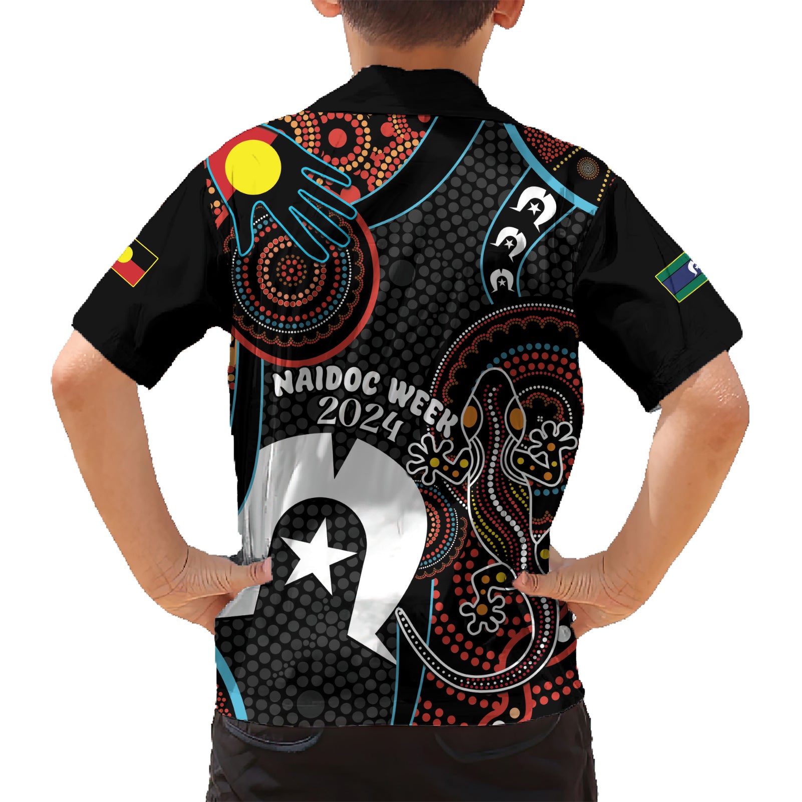 NAIDOC Week 2024 Hawaiian Shirt Keep The Fire Burning Indigenous Art