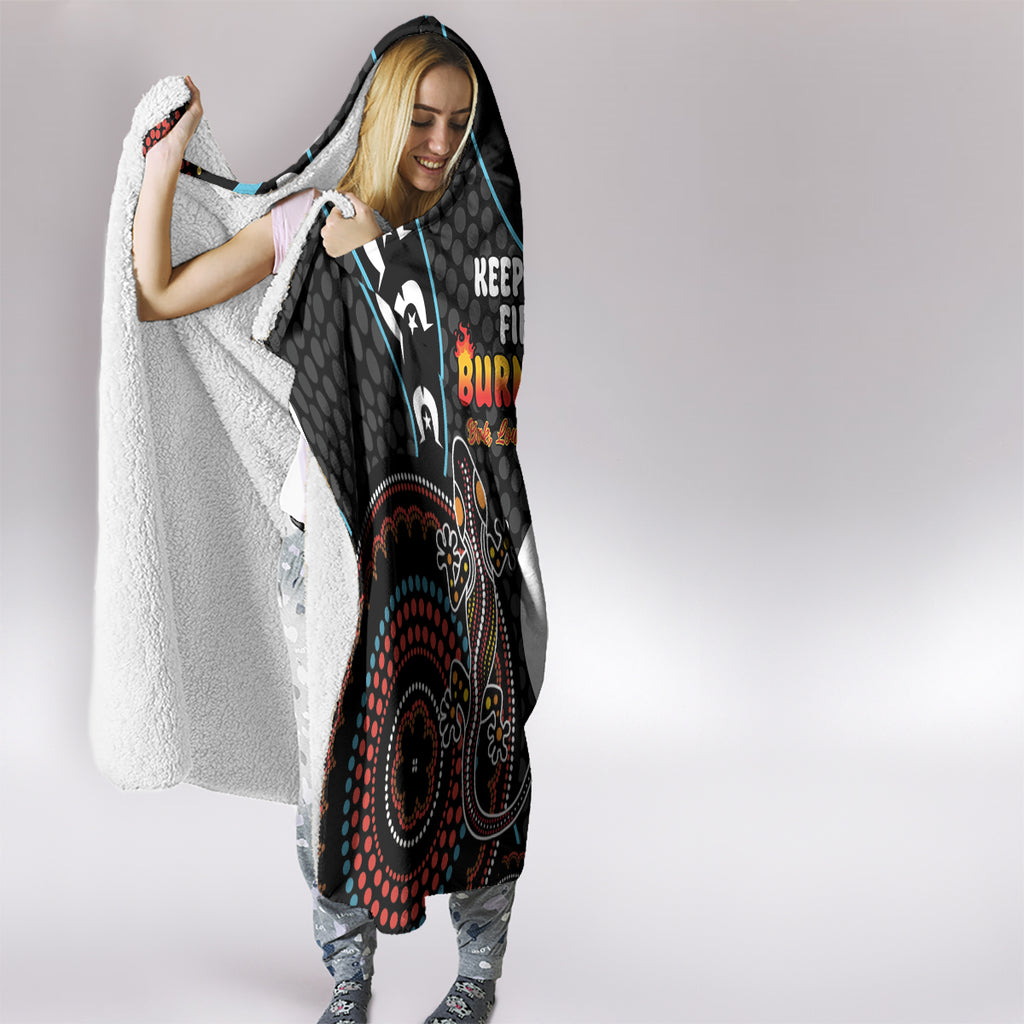 NAIDOC Week 2024 Hooded Blanket Keep The Fire Burning Indigenous Art