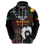 NAIDOC Week 2024 Hoodie Keep The Fire Burning Indigenous Art