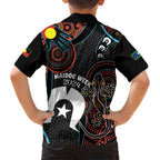 NAIDOC Week 2024 Kid Hawaiian Shirt Keep The Fire Burning Indigenous Art