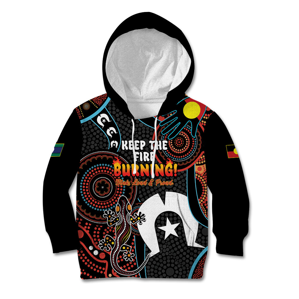 NAIDOC Week 2024 Kid Hoodie Keep The Fire Burning Indigenous Art