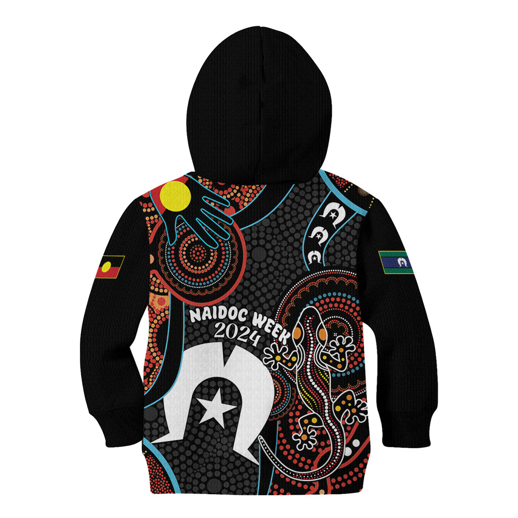 NAIDOC Week 2024 Kid Hoodie Keep The Fire Burning Indigenous Art