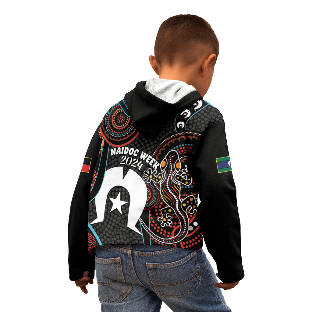 NAIDOC Week 2024 Kid Hoodie Keep The Fire Burning Indigenous Art