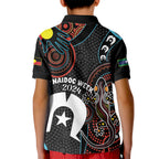 NAIDOC Week 2024 Kid Polo Shirt Keep The Fire Burning Indigenous Art