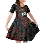 NAIDOC Week 2024 Kid Short Sleeve Dress Keep The Fire Burning Indigenous Art