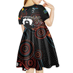 NAIDOC Week 2024 Kid Short Sleeve Dress Keep The Fire Burning Indigenous Art