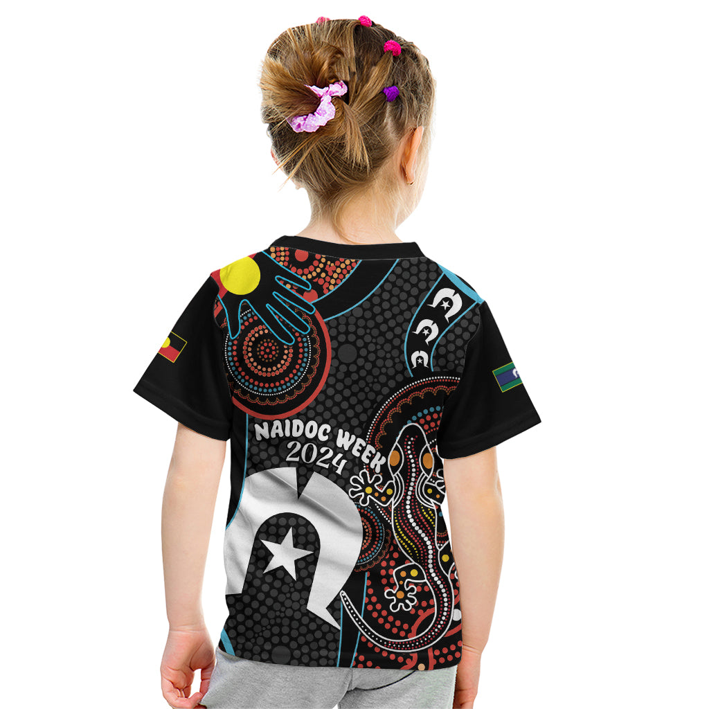 NAIDOC Week 2024 Kid T Shirt Keep The Fire Burning Indigenous Art