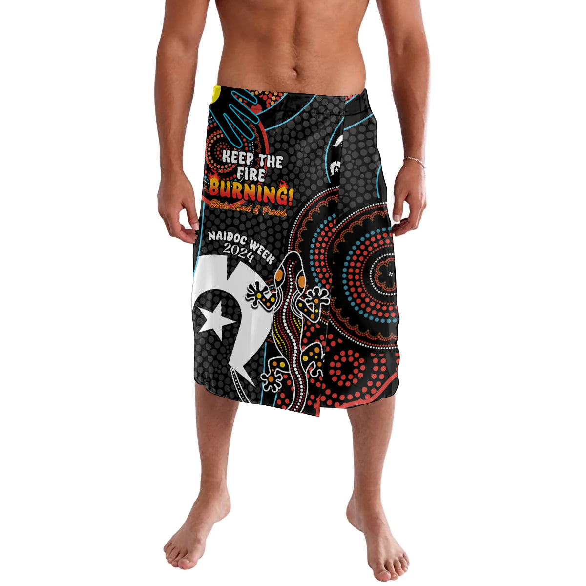 NAIDOC Week 2024 Lavalava Keep The Fire Burning Indigenous Art