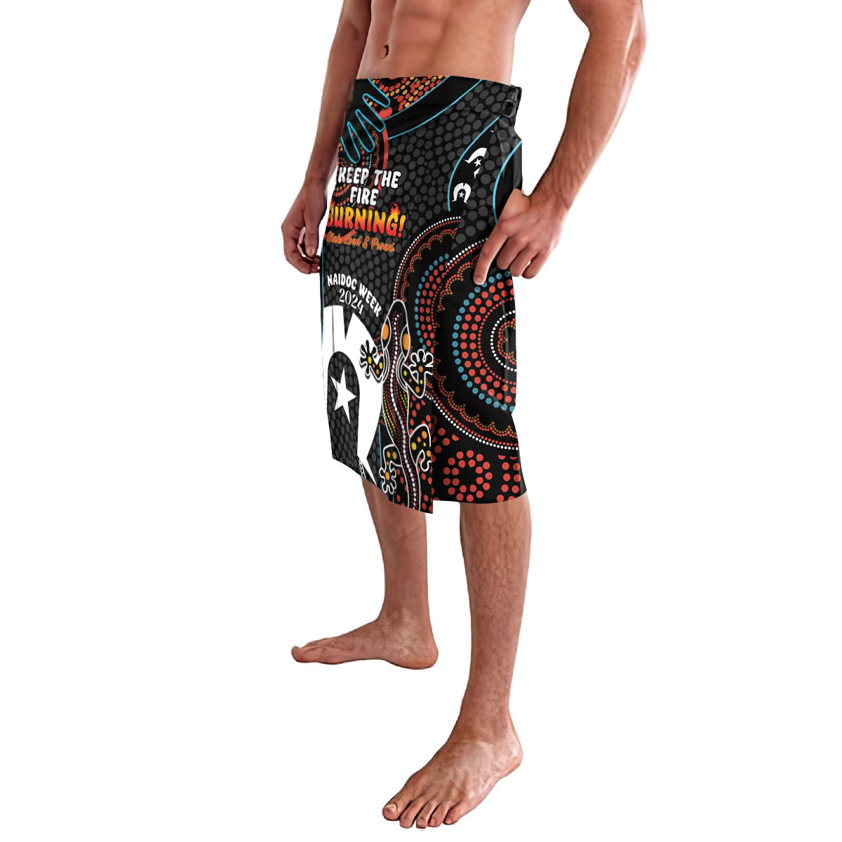 NAIDOC Week 2024 Lavalava Keep The Fire Burning Indigenous Art