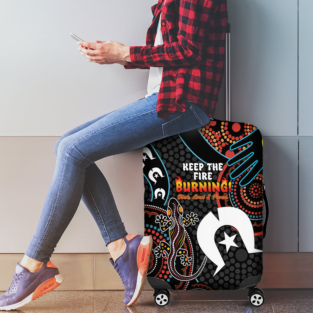 NAIDOC Week 2024 Luggage Cover Keep The Fire Burning Indigenous Art
