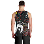 NAIDOC Week 2024 Men Tank Top Keep The Fire Burning Indigenous Art